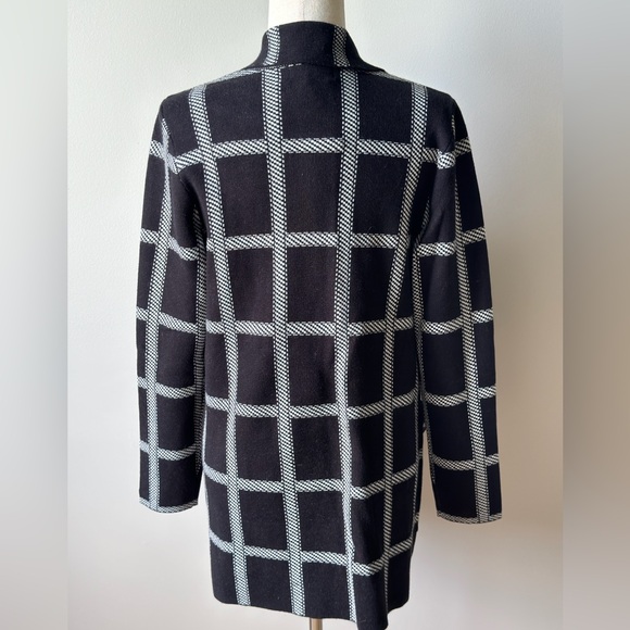 NWT | Marled | Plaid Sweater Blazer/Cardigan | Black & White | Small - Picture 6 of 8
